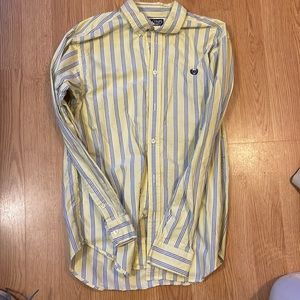 Boys Chaps yellow/blue button down size XL (18-20)